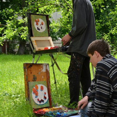 ... начало летнего пленэра / 8-й, 10-й и 11-й кл. /