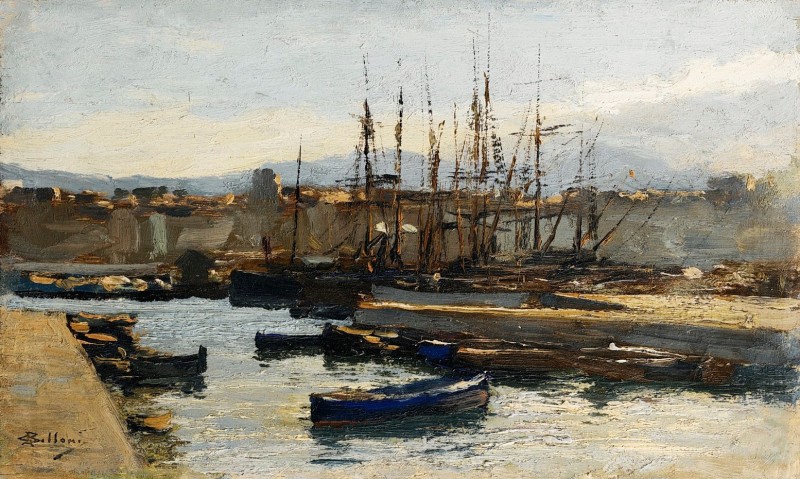 "Pictură. Peisaj maritim" by Giorgio Belloni