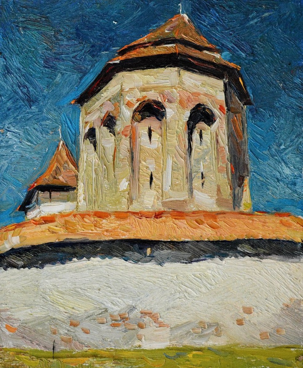 "Motiv" by Alexandru Musteață, 2015, oil on canvas