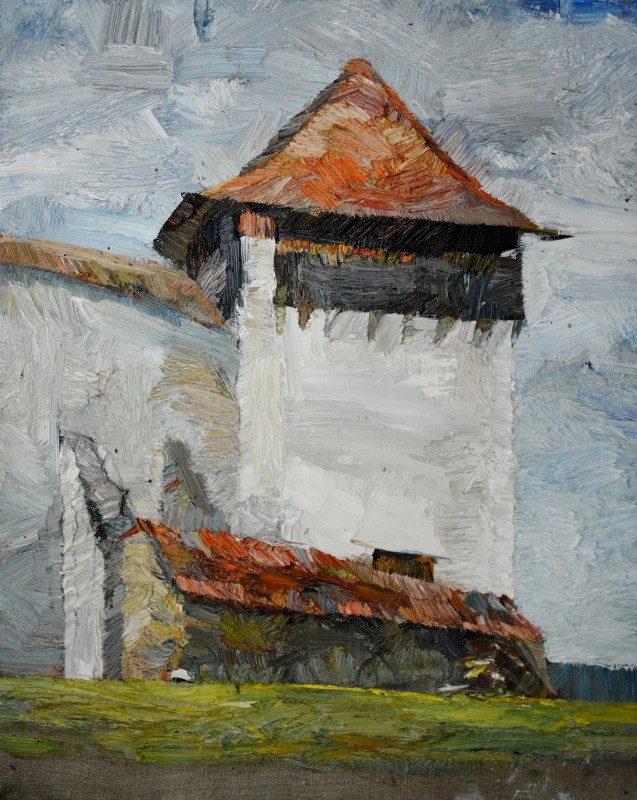 "Painting. Pleinair. Pleinair romania" by Sanda Ceban, oil on canvas