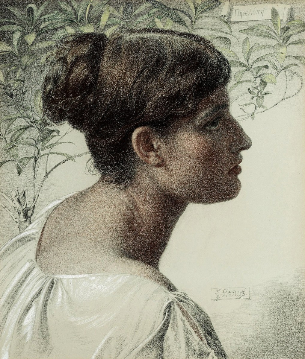 "Painting. Portrait" by Frederick Sandys