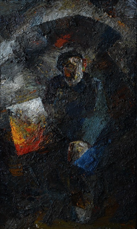 "Figură tematică" by Rodica Dubasari, 2013, 1000x600mm, ulei pe pânză