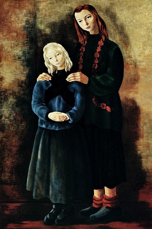"Pictură. Oameni" by Moïse Kisling