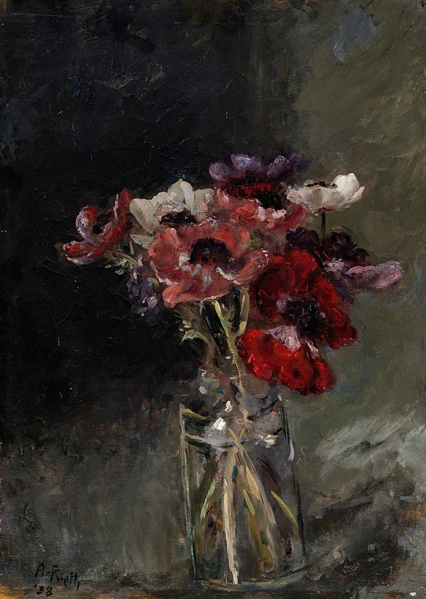 "Pictură. Flori" by Arturo Rietti
