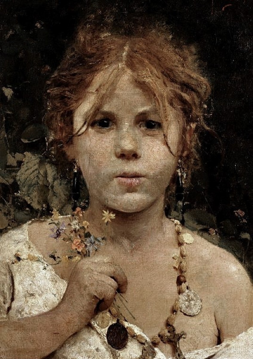 "Pictură. Figură / semifigură" by Francesco Paolo Michetti