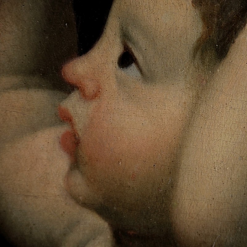 "Painting. Gypsum, head, hands, feet" by  Domenichino