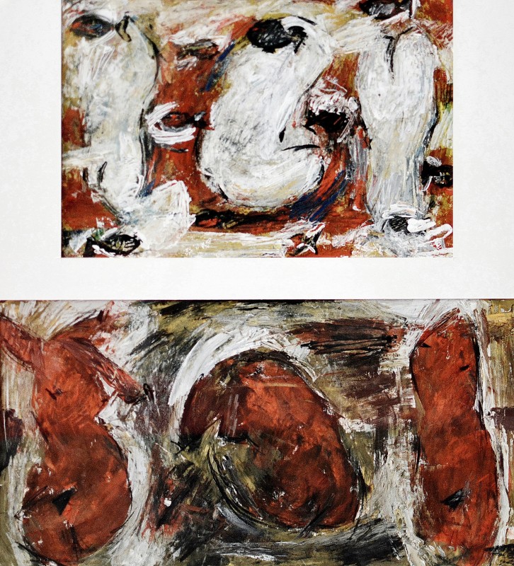 "Schițe la compoziție. Nud" by Влада Cибуc, 2016, 200x300mm, 200x400mm, Масло на бумаге