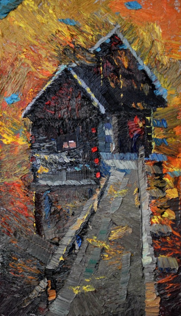 "Studiu" by Alexandru Bodrug, 2015, oil on canvas