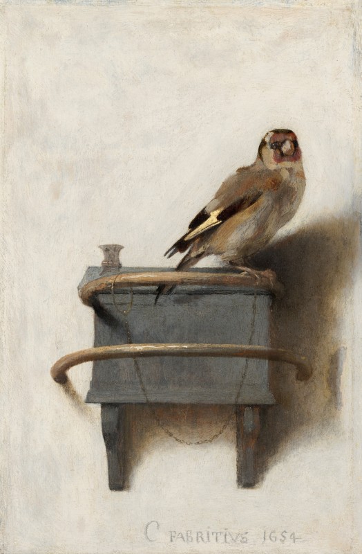 "Painting. Still life" by Carel Fabritius