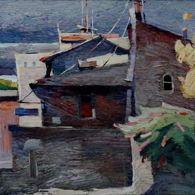 "Roma" by Anatol Ghimpu, 1999, 400x500mm, oil on canvas