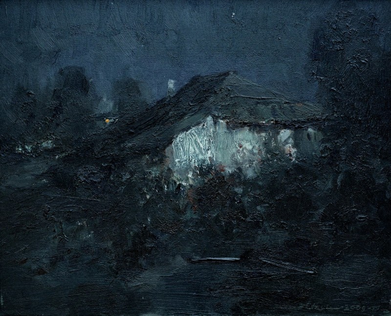 "Painting. Landscape. Pleinair" by Emil Childescu, oil on canvas