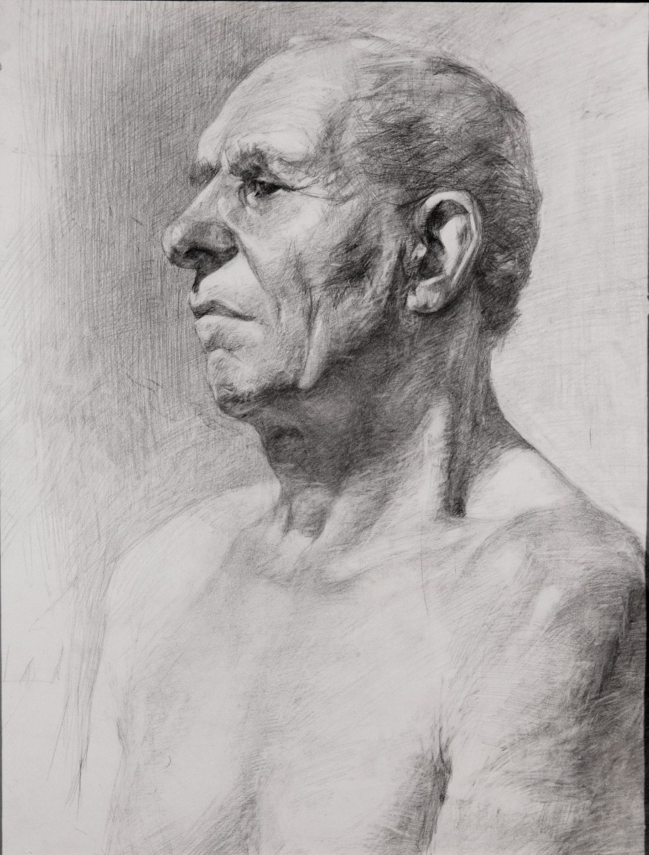 "Portret" by Lia Aminov, 2005, 500x400mm, pencil on paper