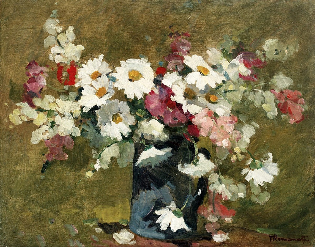 "Painting. Flowers" by Gheorghe Teodorescu Romanaţi