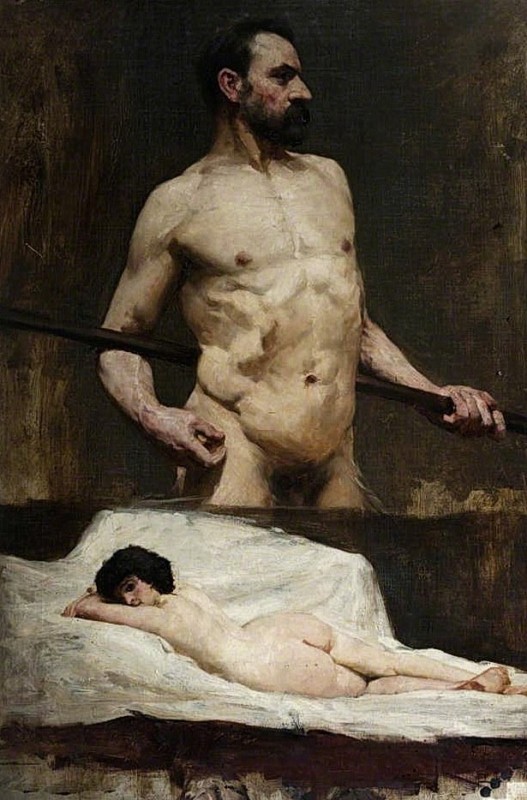 "Painting. Nude" by George Denholm Armour