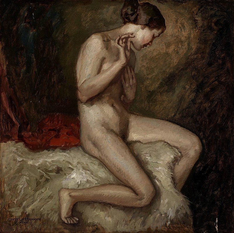 "Painting. Nude" by Ernst Liebermann