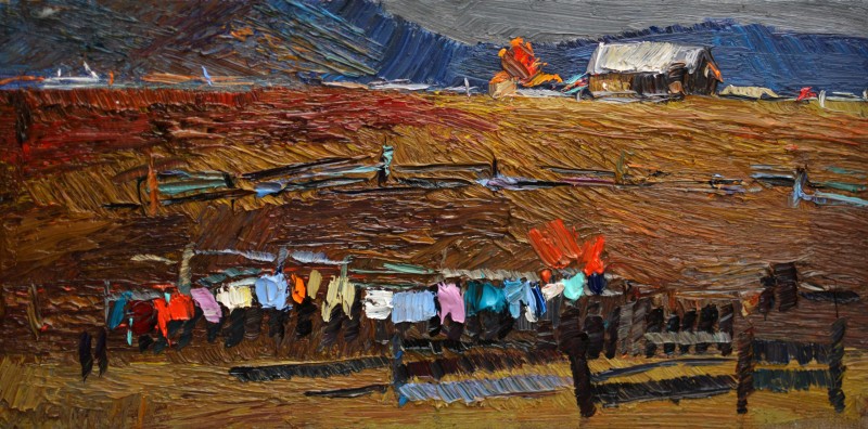 "Painting. Pleinair. Long term" by Vlada Cibuc, 200x400mm, oil on canvas