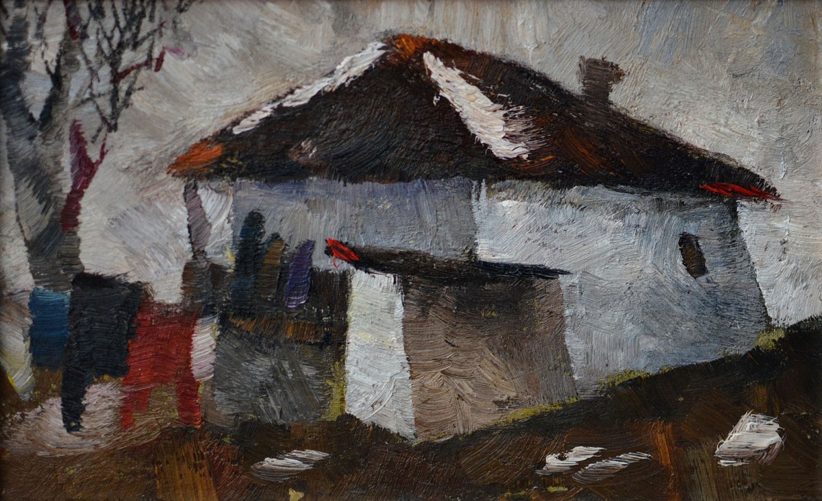 "Motiv" by Верониcа Cрецу, 2006, 270x440mm, масло / холст