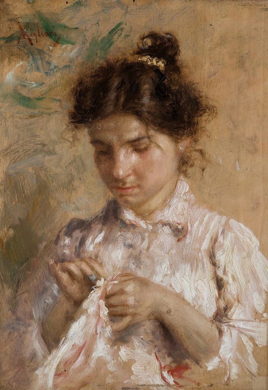 "Pictură. Figură / semifigură" by Vincenzo Migliaro