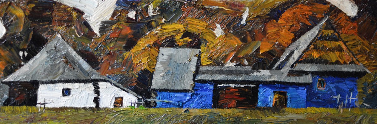 "Живопись. Пейзаж. Пленэр. Продолжительный" by Думитрица Знаида, 200x600mm, масло / холст