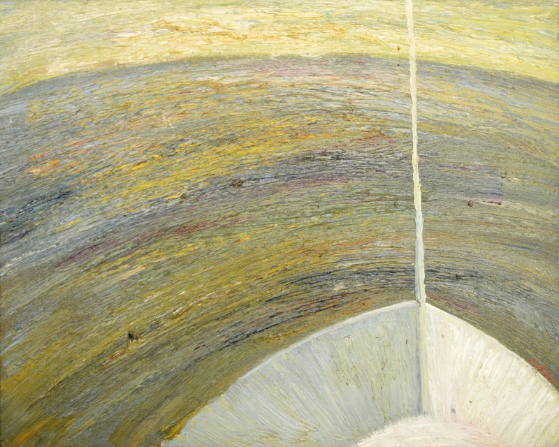 "Etude. Dunăre" by Anatol Ghimpu, 1995, 520x640mm, oil on canvas