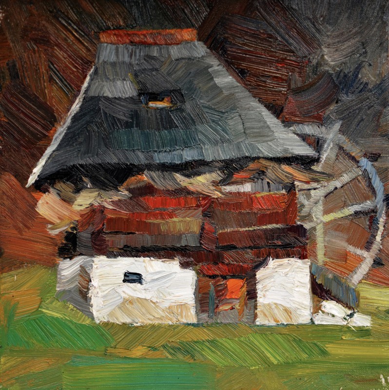 "Painting. Pleinair. Long term" by Natalia Fostica, 300x300mm, oil on canvas
