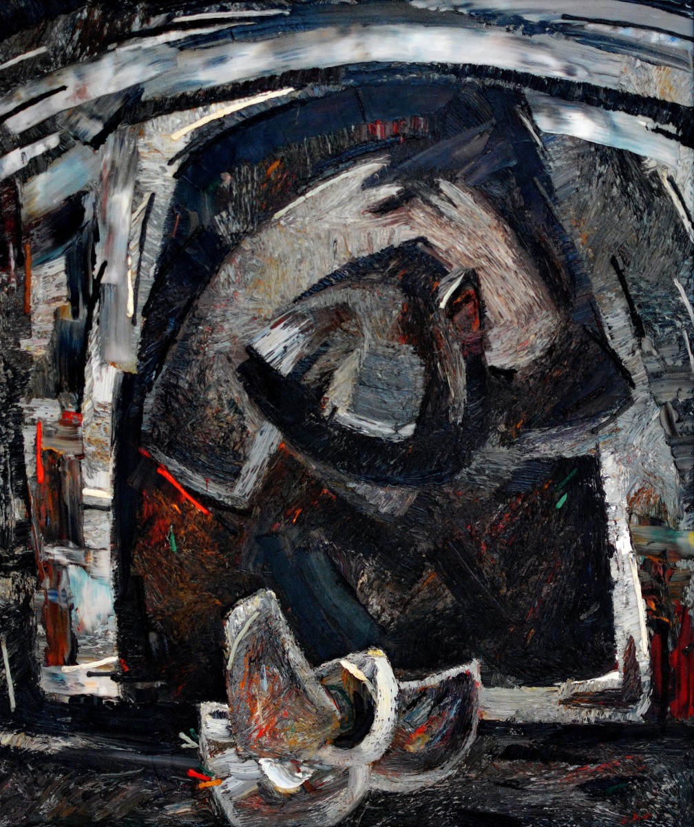 "Destin (Destiny)" by Anatol Ghimpu, 2003, 950x800mm, oil on canvas