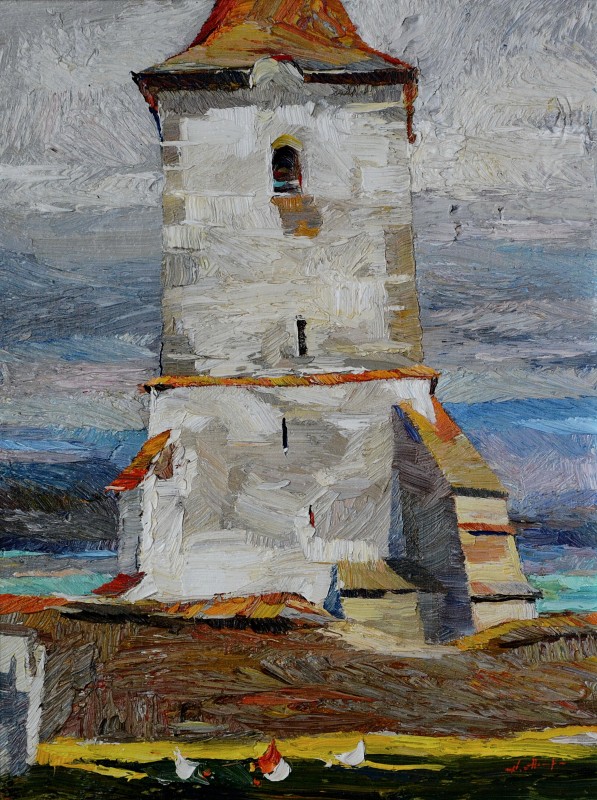 "Transilvania" by Anatol Ghimpu, oil on canvas