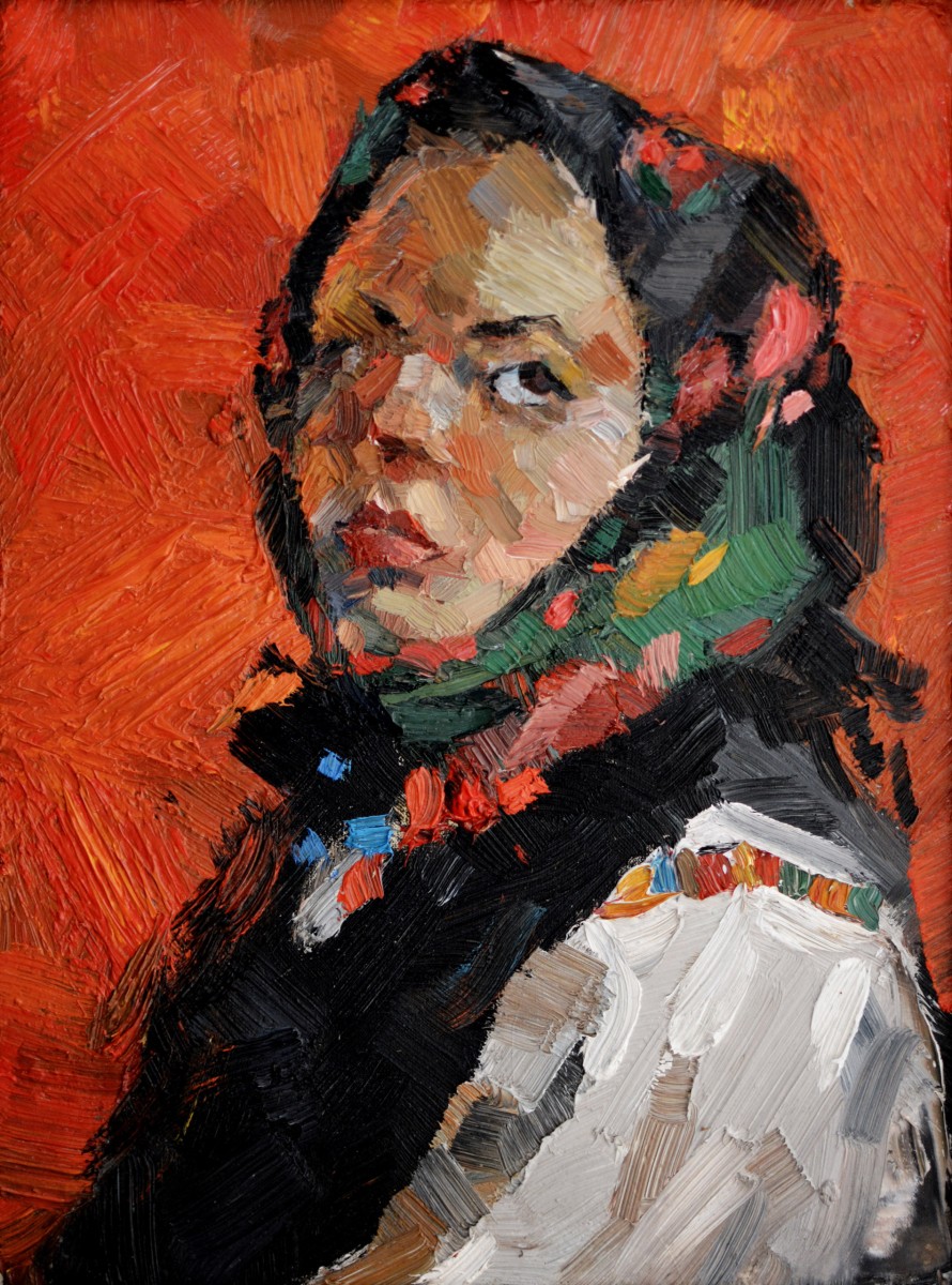 "Painting. Portrait. Long term" by Nina Apostol, 400x300mm, oil on canvas