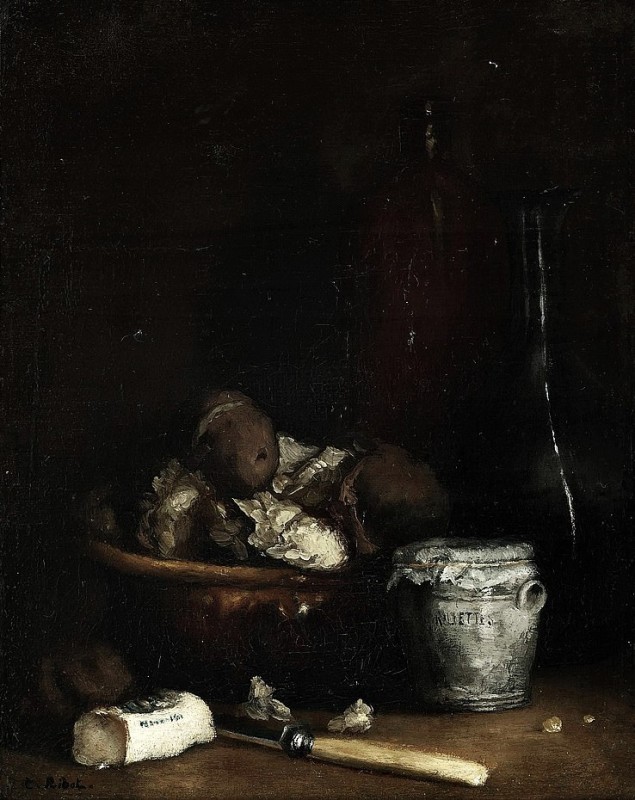 "Pictură. Natură statică" by Théodule Ribot