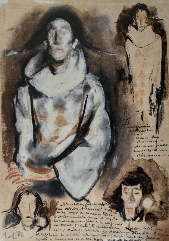 "Зарисовки / эскизы. Фигура / полуфигура" by Cорнелиу Баба, карандаш / бумага