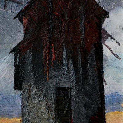 "Windmill. Sibiu" by Anatol Ghimpu, oil on canvas