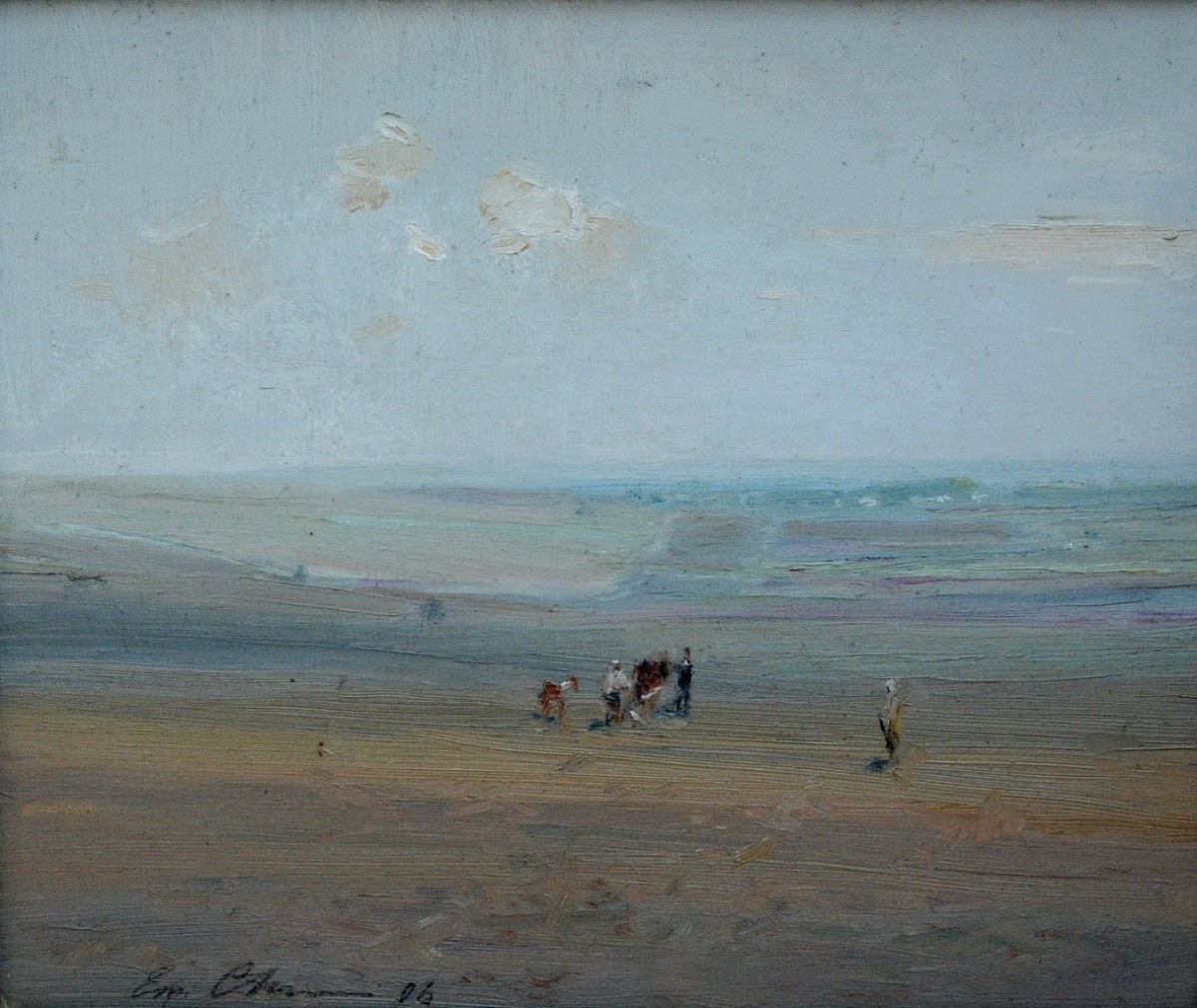 "Painting. Landscape. Pleinair" by Emil Childescu, oil on canvas