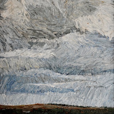 "Practica de vară" by Alexandra Clapatiuc, 2009, 300x250mm, ulei pe pânză
