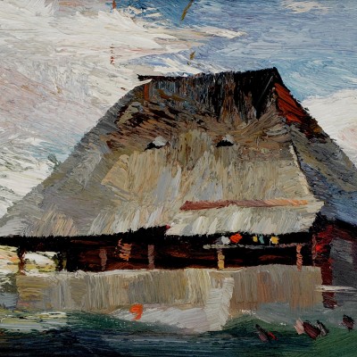 "Этюд. Марамуреш" by Анатол Гимпу, 2011, 300x400mm, масло / холст
