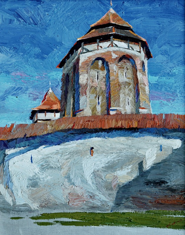 "Transilvania" by Anatol Ghimpu, 2018, 520x420mm, ulei pe pânză