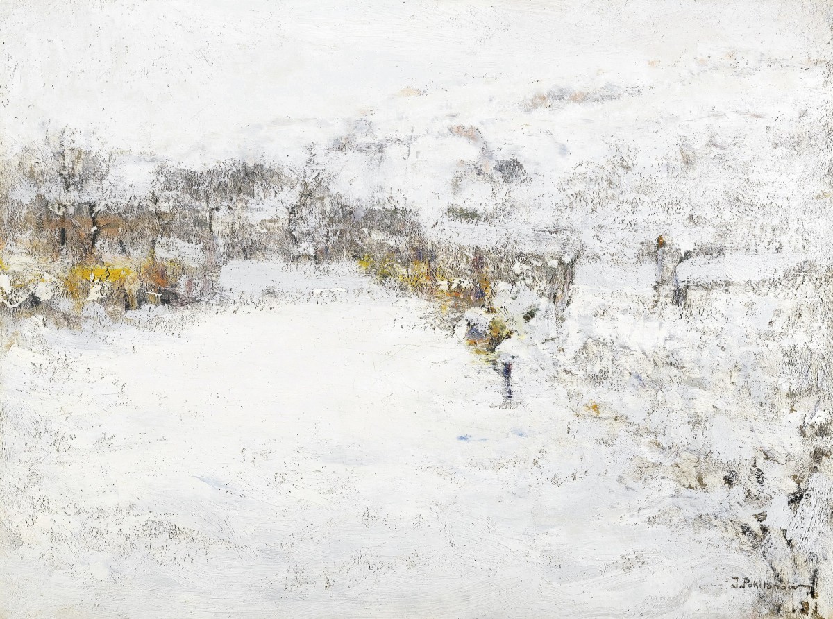 "Painting. Landscape" by Ivan Pavlovich Pokhitonov