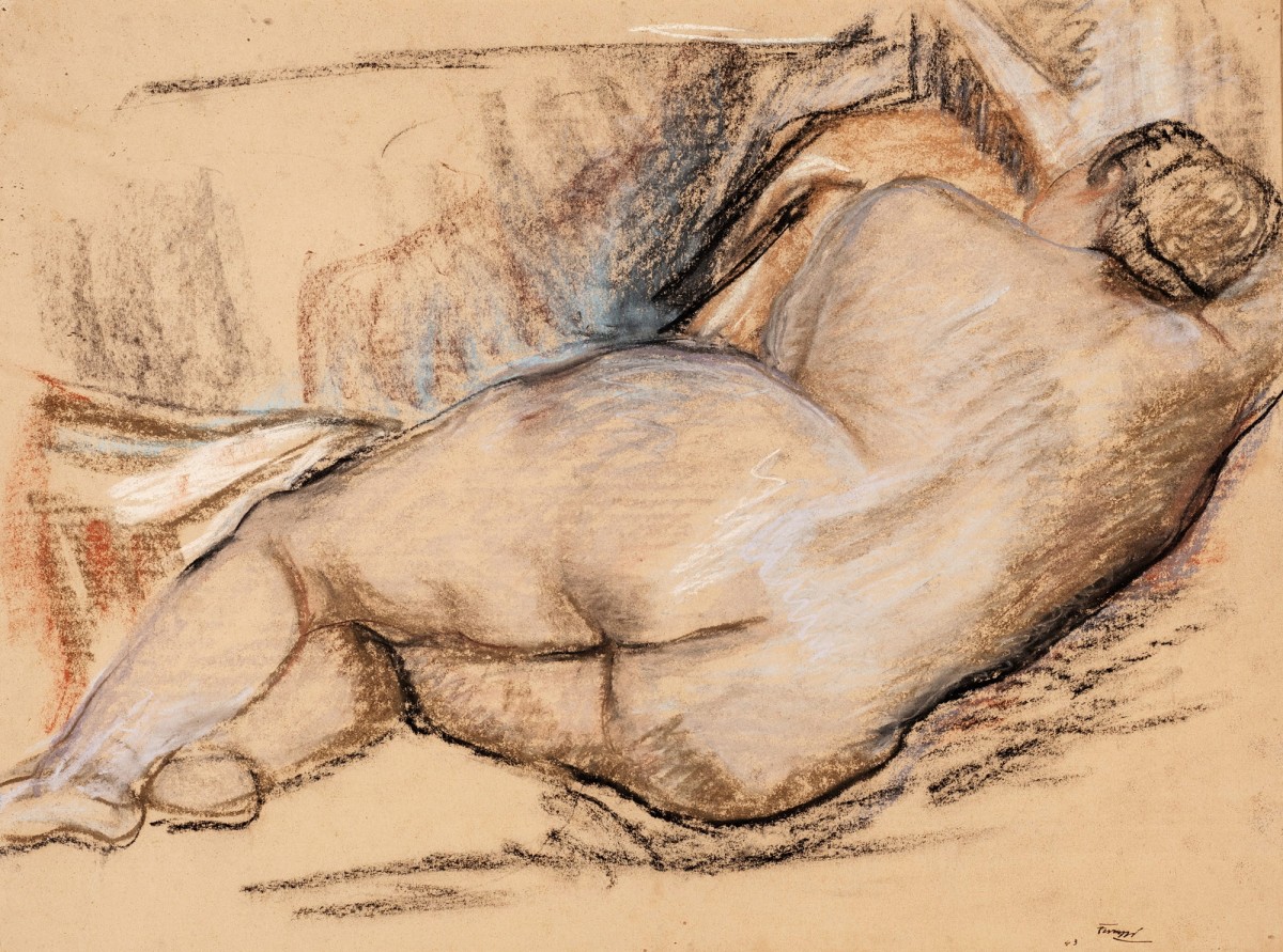 "Drawing. Nude" by Ferruccio Ferrazzi