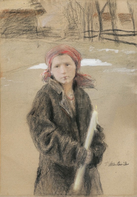 "Рисунок. Фигура / полуфигура" by Теодор Аксентовиcз