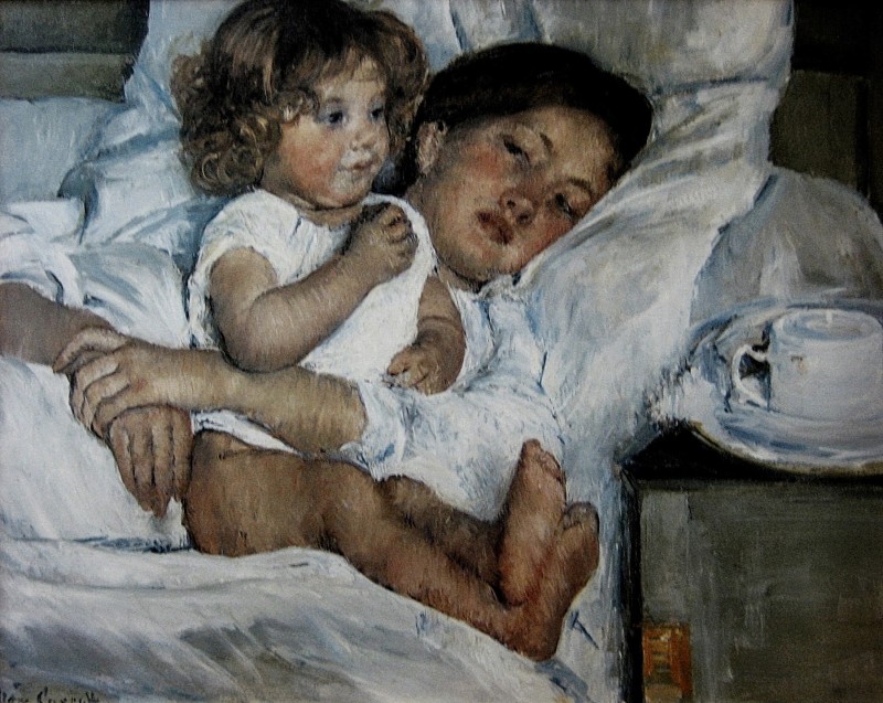 "Pictură. Oameni" by Mary Cassatt
