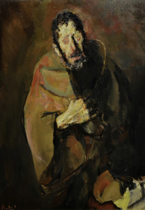 "Pictură. Autoportret. Portret" by Corneliu Baba, creion pe hârtie