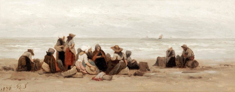 "Pictură. Peisaj maritim" by Philip Lodewijk Frederik Jacob Sadée