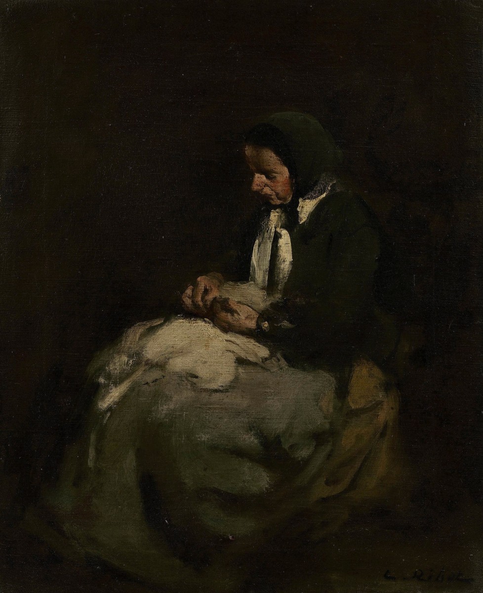 "Pictură. Figură / semifigură" by Théodule Ribot