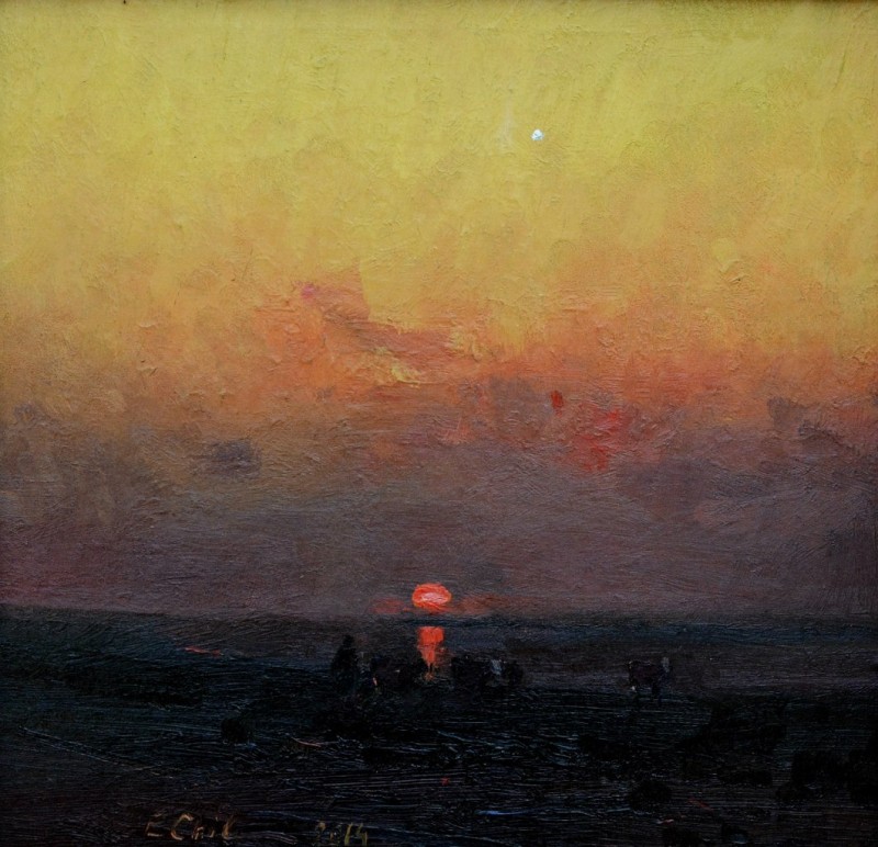 "Painting. Landscape. Pleinair" by Emil Childescu, oil on canvas