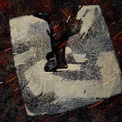 "Drevo" by Anatol Ghimpu, 2000, 680x680mm, oil on canvas