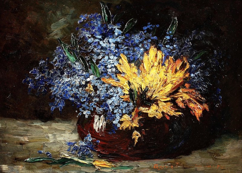 "Painting. Flowers" by Eugenia Filotti Atanasiu