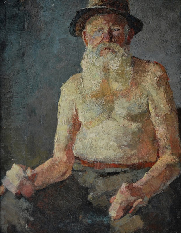 "Живопись. Обнаженка. Продолжительный" by Валентин Cиуботару, 620x520mm, масло / холст