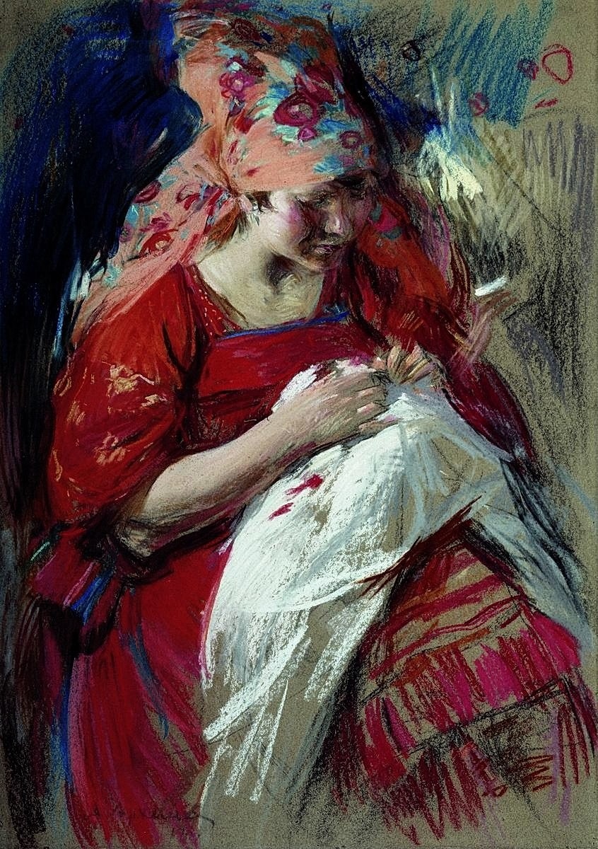 "Painting. Figure" by Abram Efimovich Arkhipov