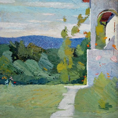 "Motiv. Râmnicu-Vâlcea" by Anatol Ghimpu, 2011, 400x300mm, ulei pe pânză