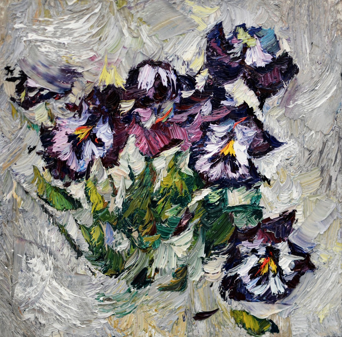 "Painting. Etude. Long term" by Sanda Ceban, 300x300mm, oil on canvas