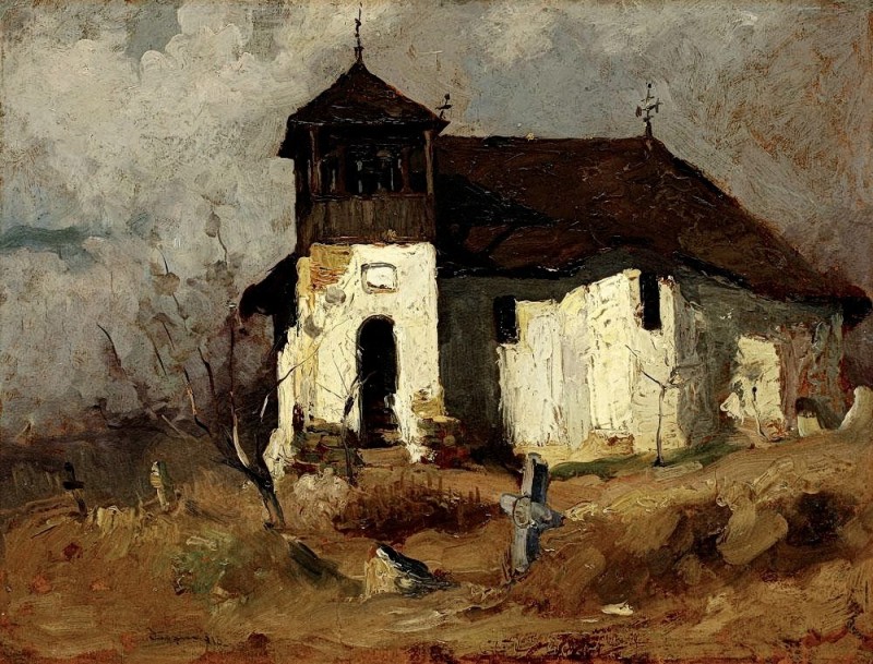 "Pictură. Cetăți și biserici" by Aurel Băeșu